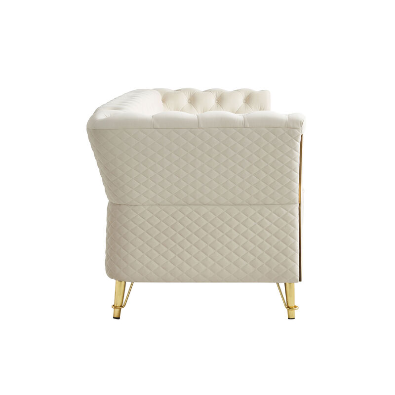Marpwo Tufted Velvet Sofa image number 7