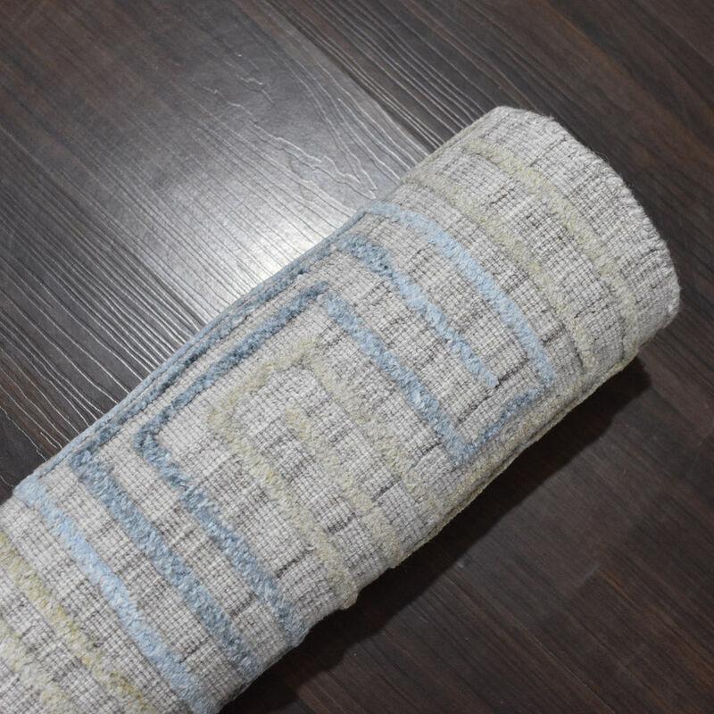 RUGSOTIC CARPETS HAND WOVEN FLAT WEAVE KILIM POLYESTER ECO-FRIENDLY AREA RUGS  - Runner Shape, Geometric Modern Design, Low Pile  Handmade Area Rugs (DP0005) image number 8