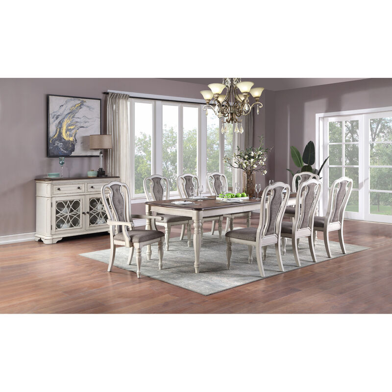 Streamdale Grey Upholstered Tufted Dining Chairs (Set of 2) image number 4