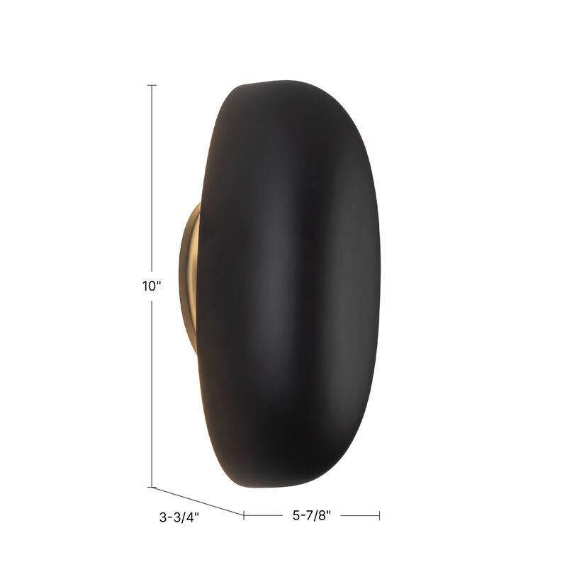 Perle 10-in Damp-Rated Dimmable LED Wall Sconce image number 9