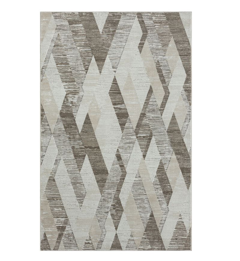2 X 3 gray geometric Area Rug image number 0