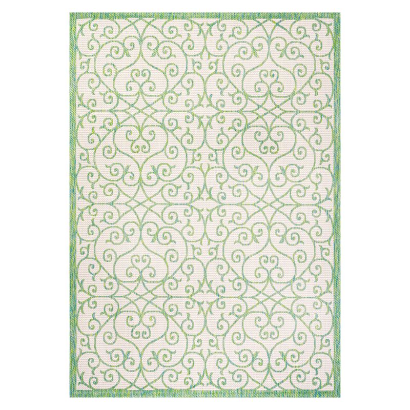 Madrid Vintage Filigree Textured Weave Indoor/Outdoor Area Rug