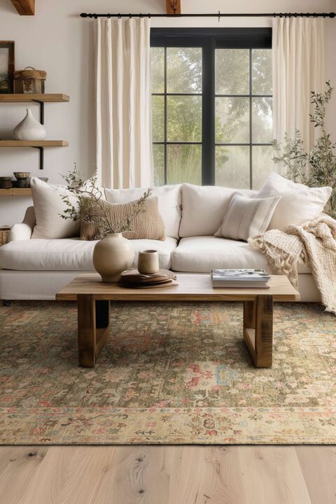 Sundar Prasann Charcoal 6' x 9' Rug