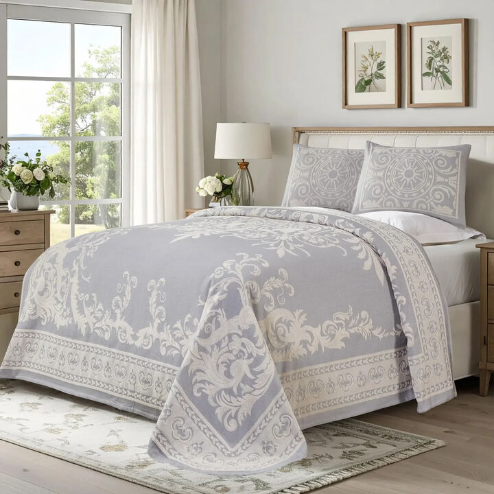 Soft Lightweight Cotton Blend Bedspread Sets with Matching Shams