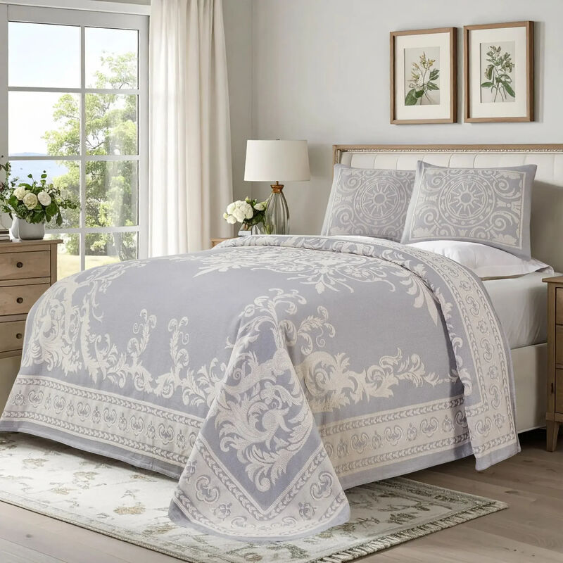 Soft Lightweight Cotton Blend Bedspread Sets with Matching Shams image number 0