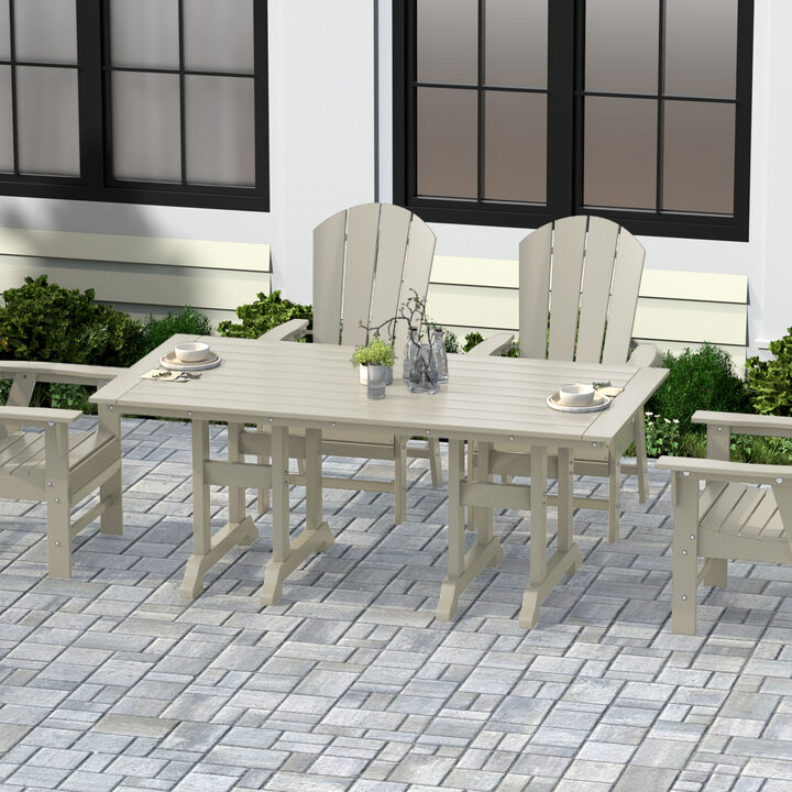 WestinTrends 71" Outdoor Patio Dining Table