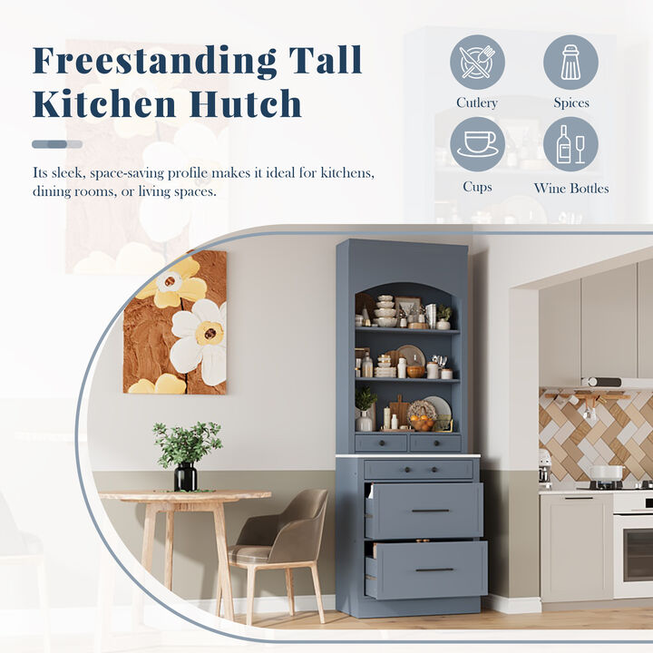 Rurux Kitchen Display Cupboard Cabinet