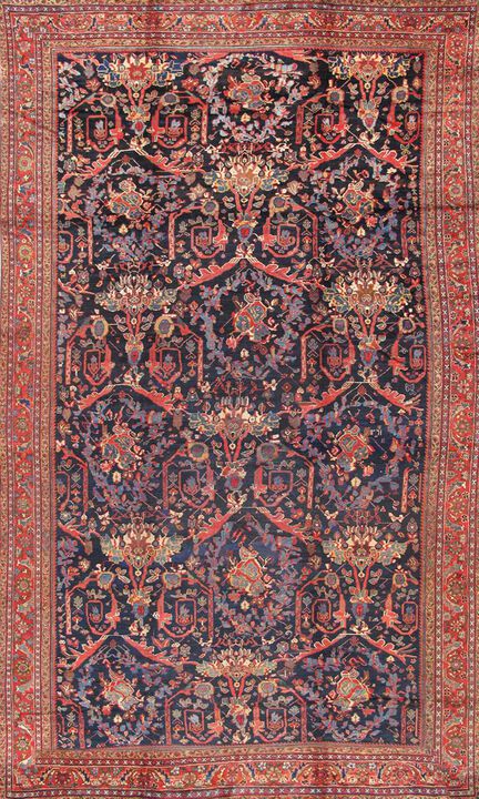 Pasargad Home Antique Melody Colletion Hand-Knotted Lamb's Wool Area Rug- 11' 6" X 18' 6"