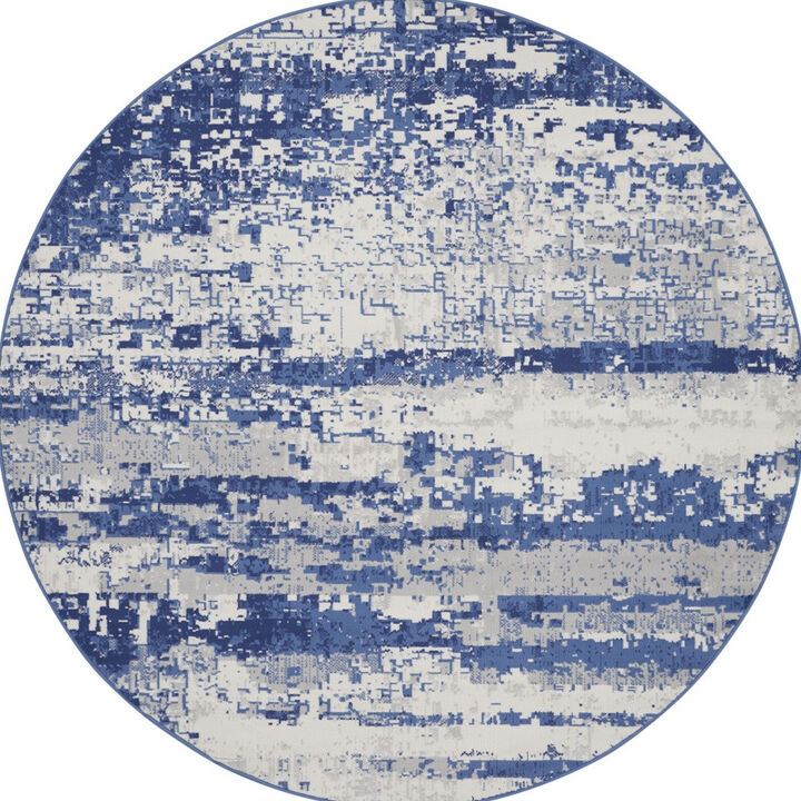 HomeRoots Abstract Round Rug