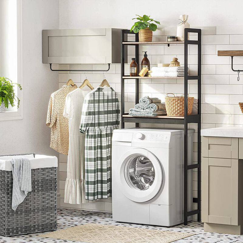 Over-the-Toilet Storage Cabinet with Adjustable Shelves for Bathroom Organization
