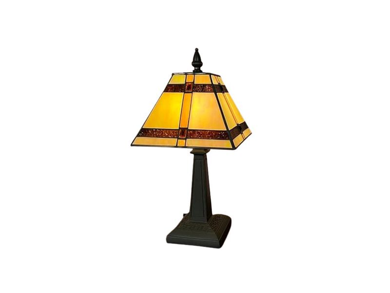 Tiffany Style Stained Glass Accent Lamp For Living Room Bedroom Home Office image number 0
