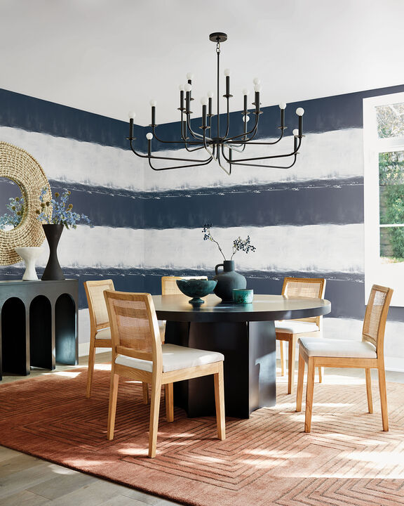 Ink Wash Navy Wallpaper