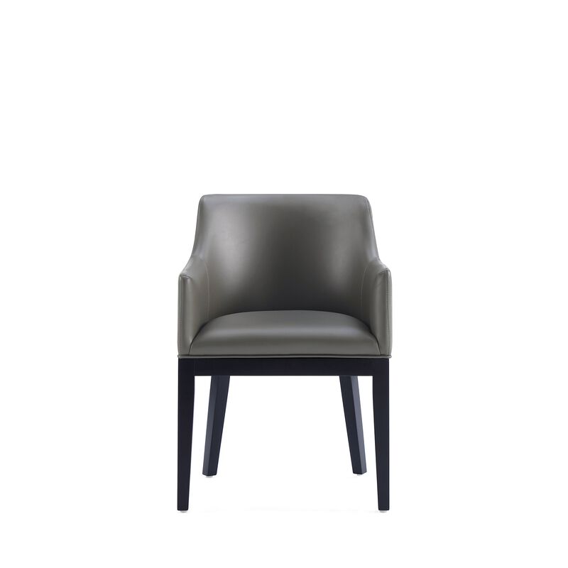 Gansevoort Dark Gray Dining Arm Chairs (Set of 2)