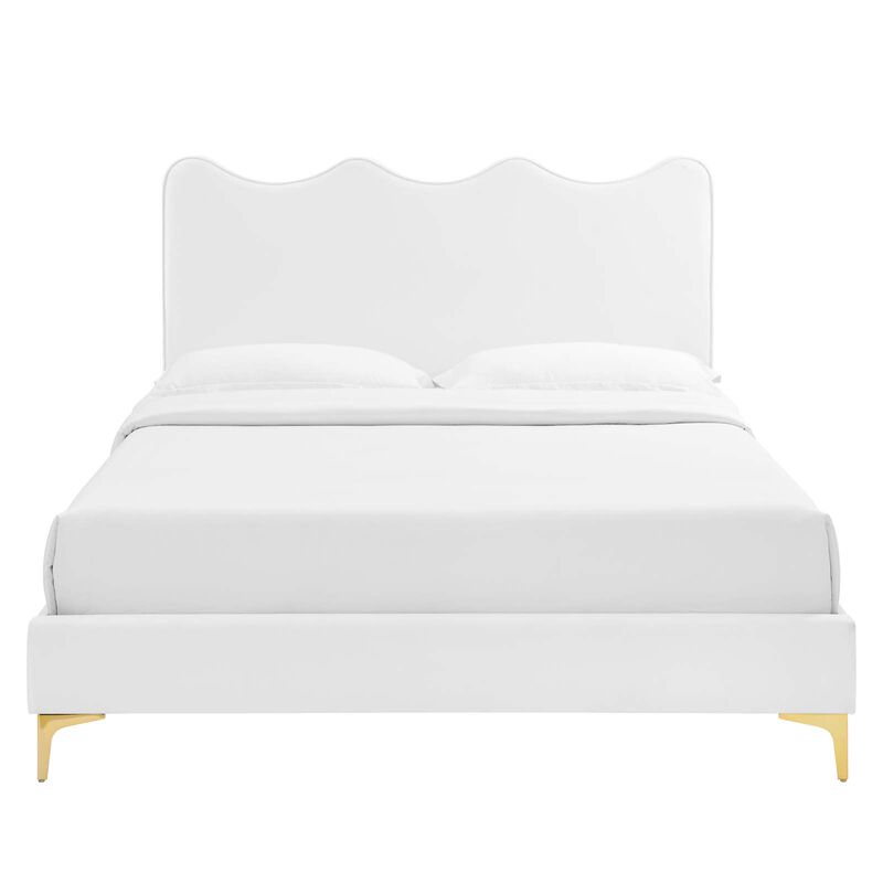 Modway - Current Performance Velvet Full Platform Bed image number 5