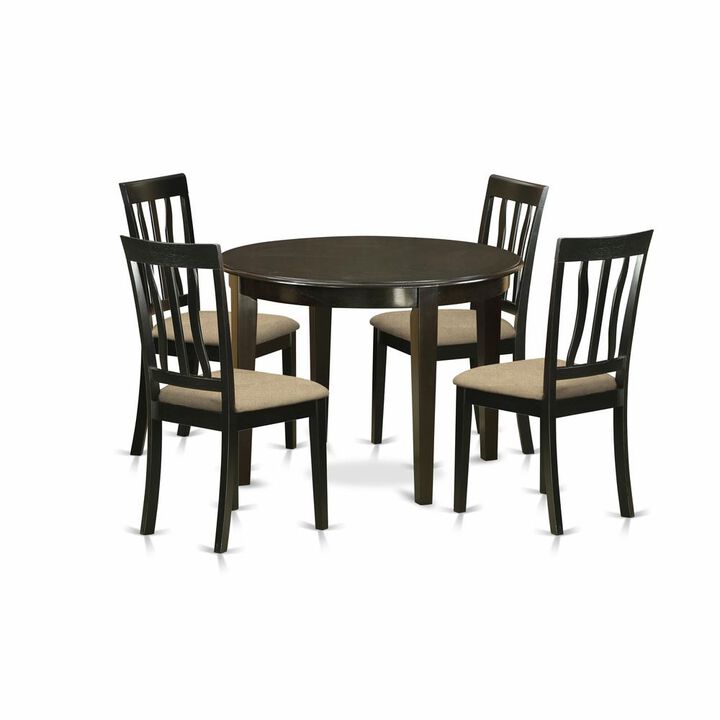 5 PC small Kitchen Table set-Kitchen Table and 4 Kitchen Chairs