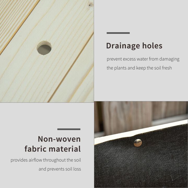 Streamdale Elevated Garden Bed with Wheels and Storage