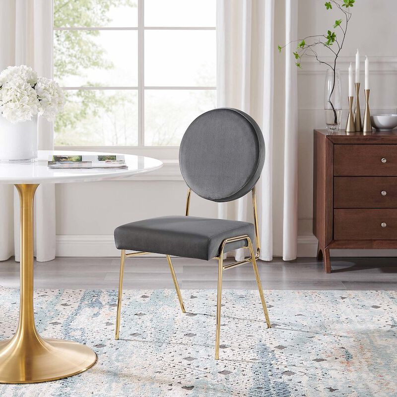 Craft Performance Velvet Dining Side Chairs Set of 2 image number 9