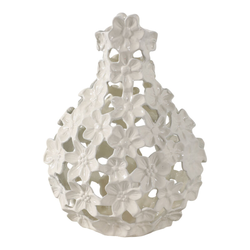 12x9 Cut-out Flower Metal Vase image number 0