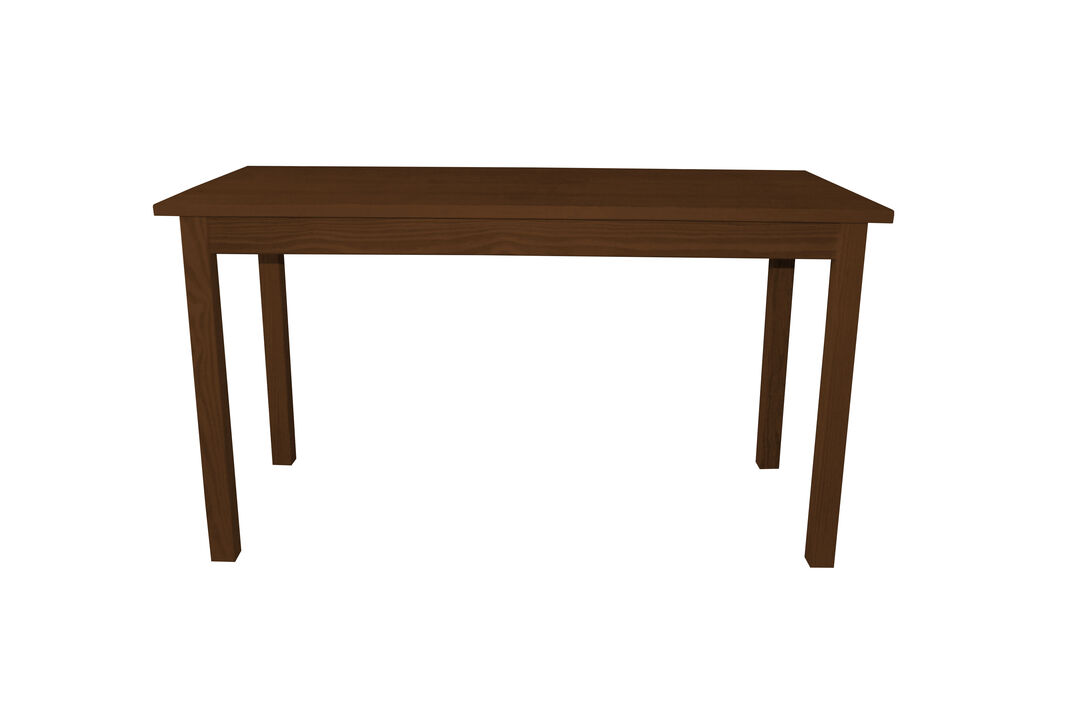 HomeRoots 60" Raw Umber Solid Wood Dining Table