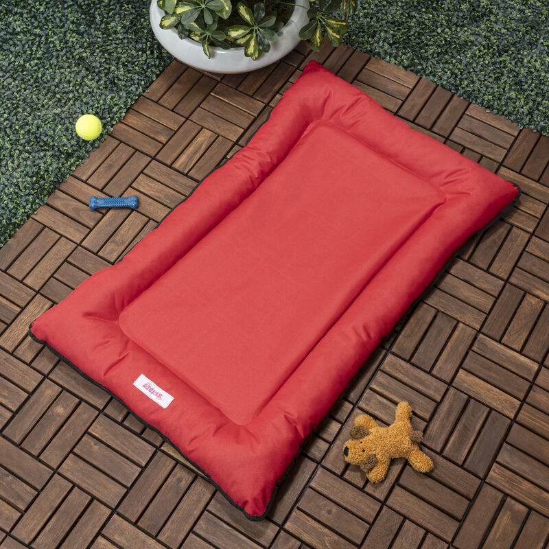 Archie Traditional Oxford Waterproof Indoor/Outdoor Hand-Washable Memory Foam Camping Pet Bed