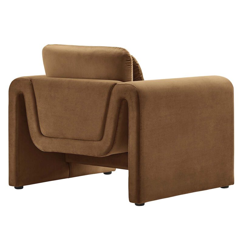 Waverly Performance Velvet Armchair image number 3