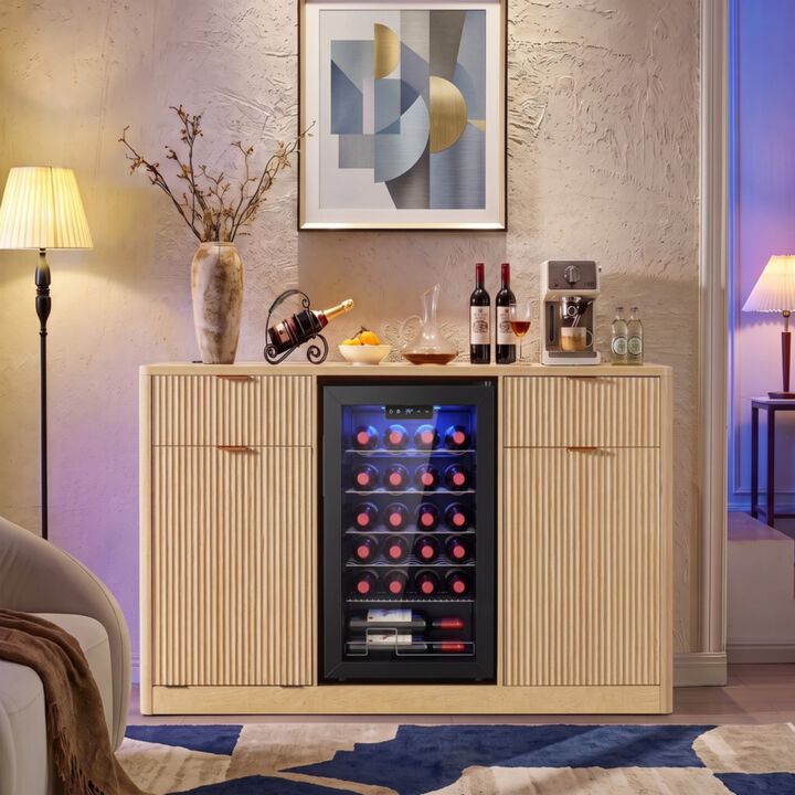 Cekfal Mini Fridge Wine Bar Sideboard Cabinet