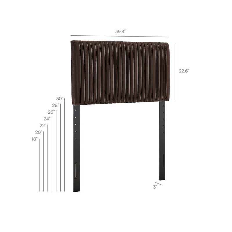 Eloise Stain-Resistant Performance Velvet Twin Headboard image number 2