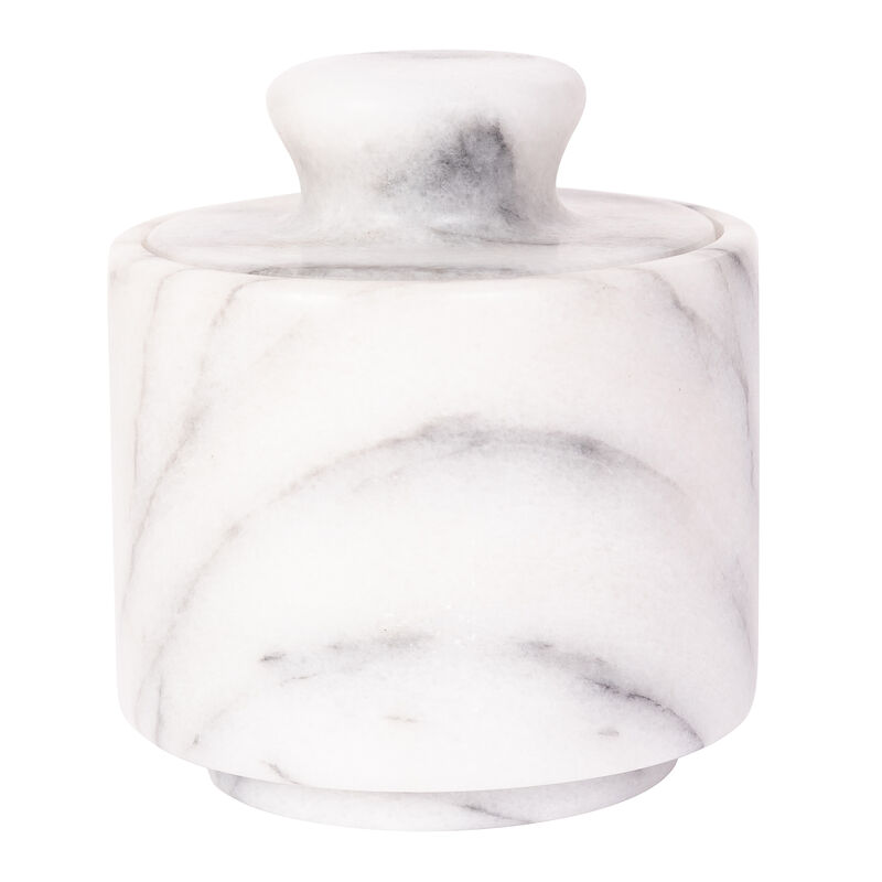 Saboga Home&trade; Marble Salt Cellar with Lid image number 0