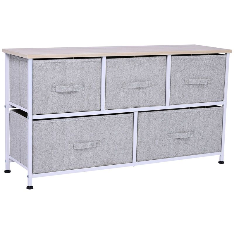 Fabric Storage Solution: 40L 5-Drawer Cube Dresser for Bedroom