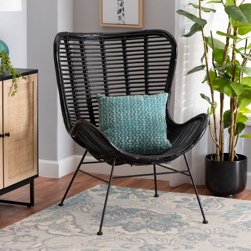Bali & Pari Colorado Natural Rattan Modern Accent Chair