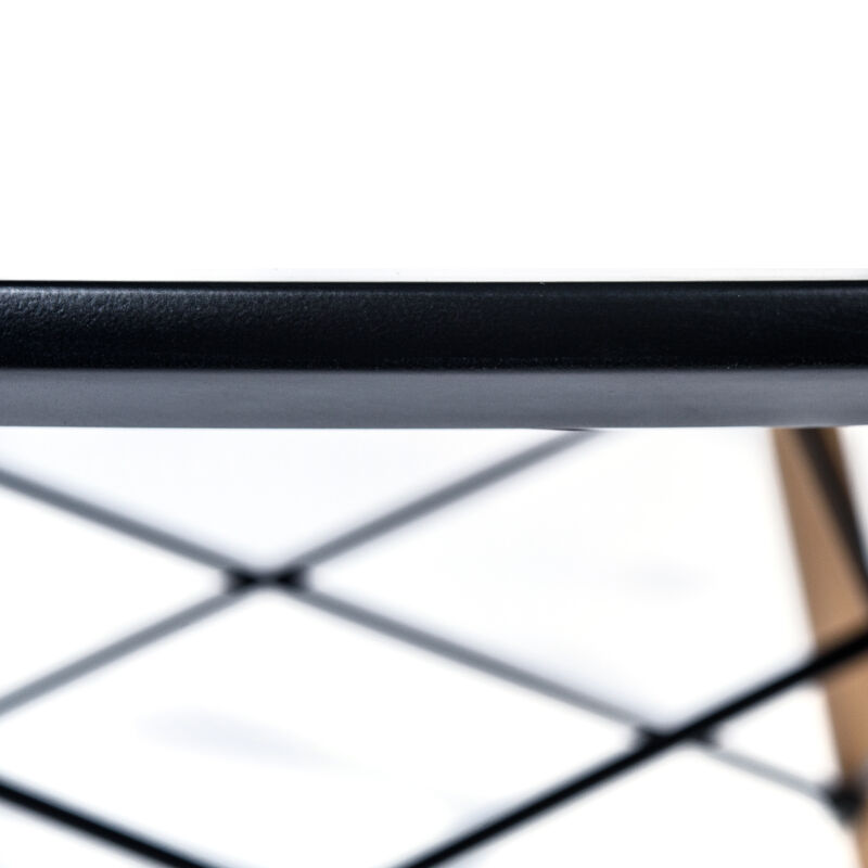 LeisureMod Dover 47" Round Dining Table – Modern Eiffel Base Design, Accent Table for Kitchens, Dining Rooms, Breakfast Nooks & Small Spaces