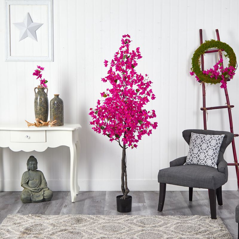 Hivvago 6 Feet Bougainvillea Artificial Tree