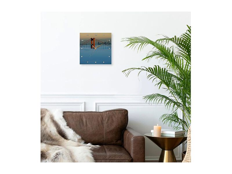 Fog San Francisco Golden Gate Bridge Wall Clock 10 Inch Home Decor image number 2