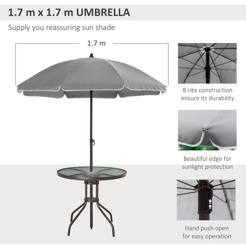Hivvago 6-Piece Patio Table and Chair Set for Backyard image number 5