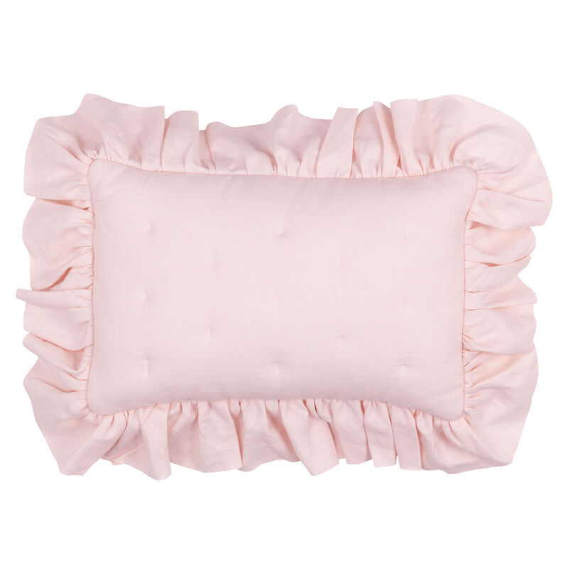 Lambs & Ivy Floral Garden Watercolor/Pink Linen 5-Piece Baby Crib Bedding Set