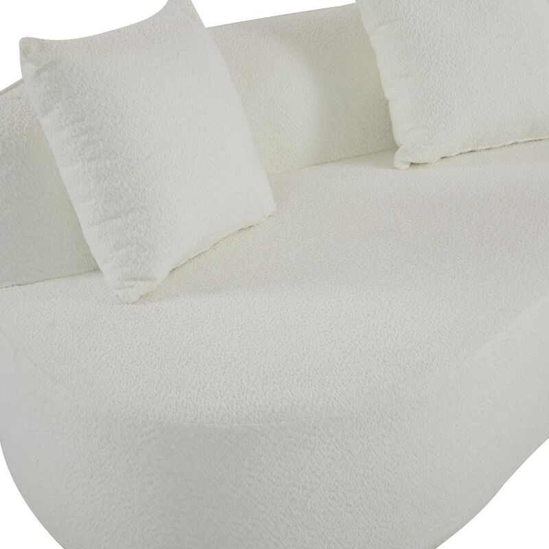 Terkwo 126"Curved Sectional Sofa image number 5