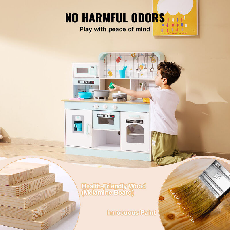 Kids Kitchen Cooking Playset &ndash; 24 PCS Pretend Play Accessories with Pots, Utensils & Food Toys for Girls and Toddlers