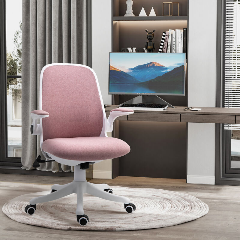 Ergonomic Line Design PC Office Lounger with Adjustable Armrests & Height, Grey