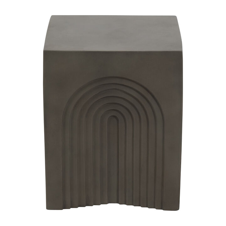 Concrete Arches Square Accent Table