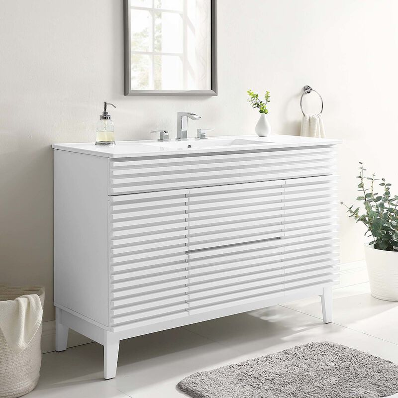 Render 48" Single Sink Bathroom Vanity image number 9