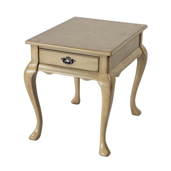 Butler Specialty Grace 1-Drawer End Table, Beige