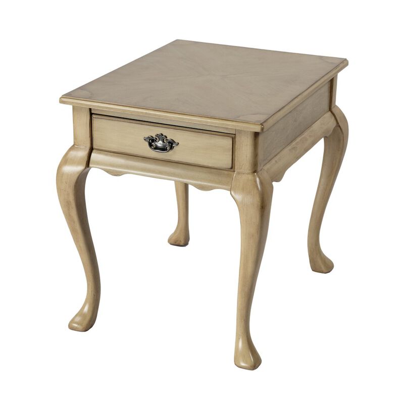Butler Specialty Grace 1-Drawer End Table, Beige