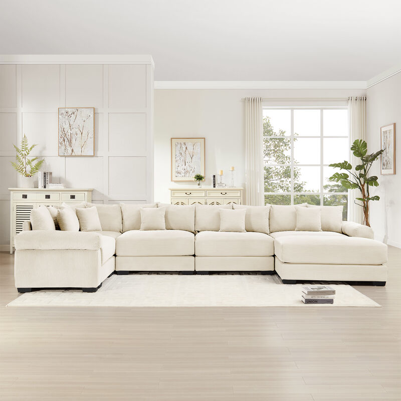 Meksik Oversized Cloud U‑Shape Modular Sectional Sofa image number 2