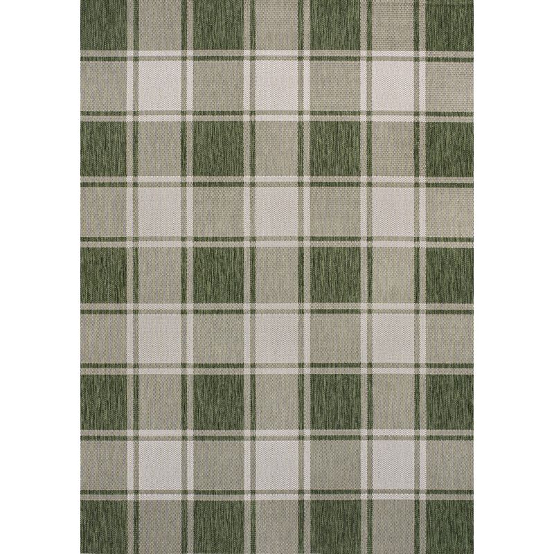 Sabine Traditional Farmhouse Bold Gingham Indoor/Outdoor Area Rug