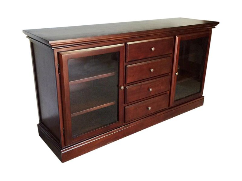 Glass Front Bookcase Buffet