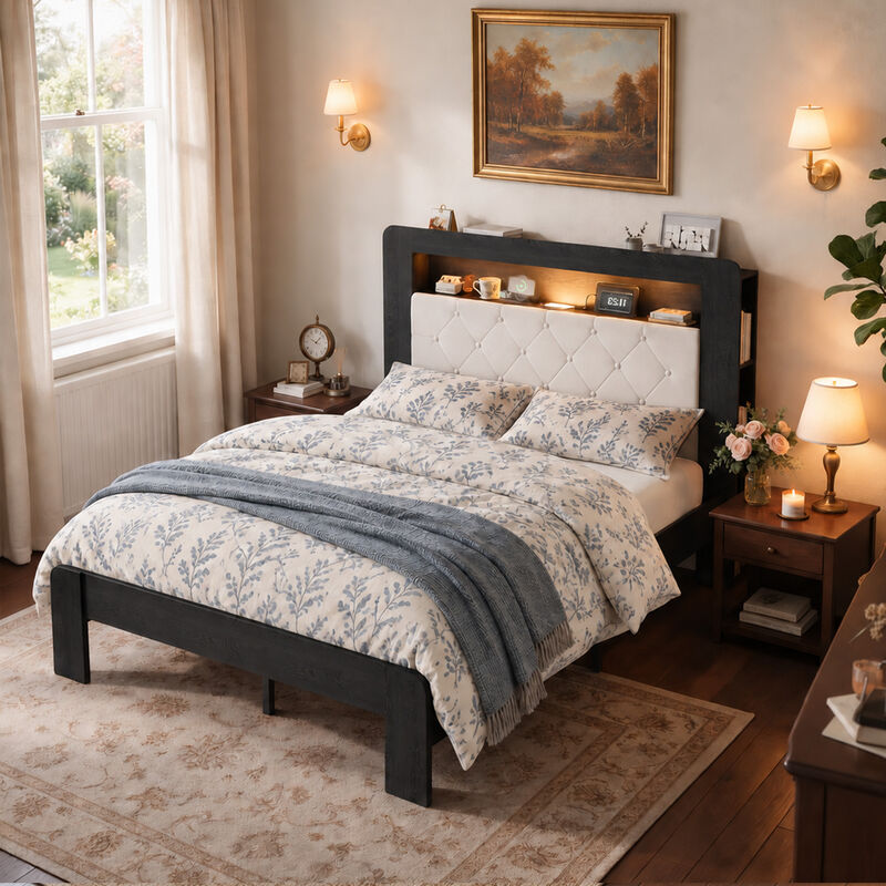 Surp Queen Platform Bed Frame image number 3