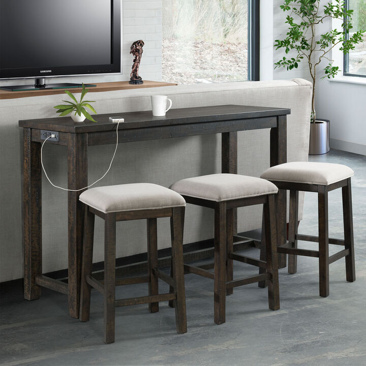 Stanford Bar Table + 3 Stools