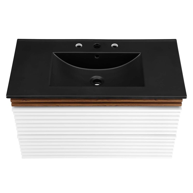 Render 36" Wall-Mount Bathroom Vanity image number 5