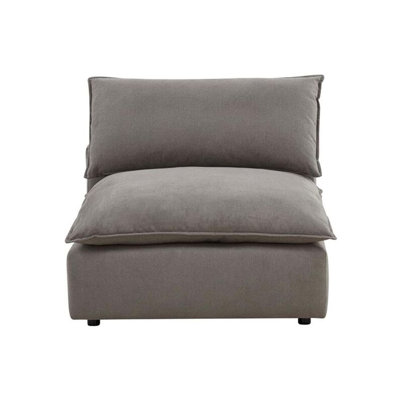 Cali Slate Performance Fabric Armless Chair image number 2