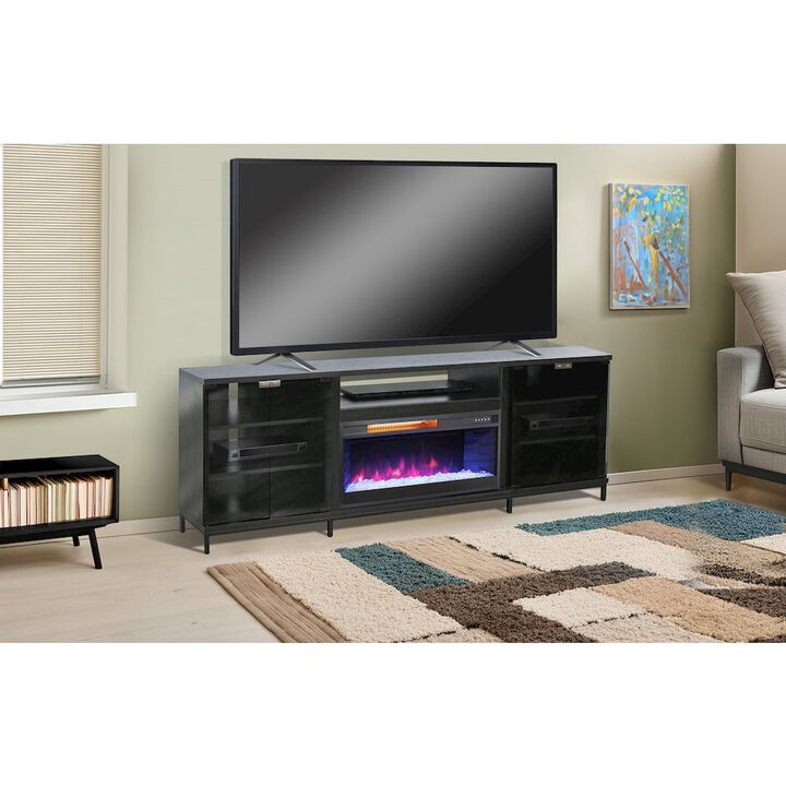 Sunny Designs 70" Media Console with Electric Fireplace